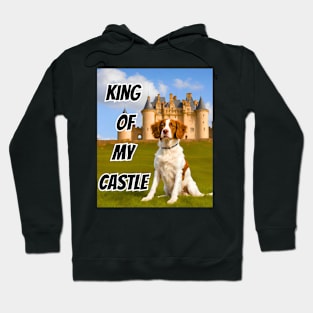 King of My Castle Brittany Dog Hoodie